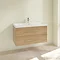 Villeroy and Boch Avento Nordic Oak 1000mm Wall Hung 2-Drawer Vanity Unit Profile Large Image