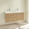 Villeroy and Boch Avento Nordic Oak 1200mm Wall Hung 4-Drawer Double Vanity Unit  Profile Large Imag