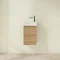 Villeroy and Boch Avento Nordic Oak 360mm Wall Hung Vanity Unit with Left Bowl Basin Feature Large
