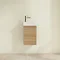Villeroy and Boch Avento Nordic Oak 360mm Wall Hung Vanity Unit with Right Bowl Basin  Feature Large
