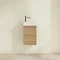 Villeroy and Boch Avento Nordic Oak 360mm Wall Hung Vanity Unit with Right Bowl Basin Feature Large