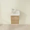 Villeroy and Boch Avento Nordic Oak 360mm Wall Hung Vanity Unit with Right Bowl Basin Standard Larg