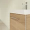 Villeroy and Boch Avento Nordic Oak 450mm Wall Hung 1-Door Vanity Unit In Bathroom Large Image