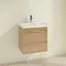 Villeroy and Boch Avento Nordic Oak 550mm Wall Hung 1-Drawer Vanity Unit Profile Large Image
