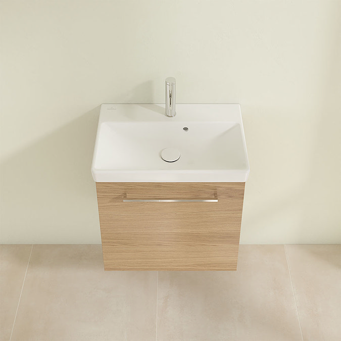 Villeroy and Boch Avento Nordic Oak 550mm Wall Hung 1-Drawer Vanity Unit  Standard Large Image