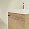 Villeroy and Boch Avento Nordic Oak 550mm Wall Hung 1-Drawer Vanity Unit In Bathroom Large Image