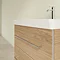 Villeroy and Boch Avento Nordic Oak 650mm Wall Hung 2-Drawer Vanity Unit In Bathroom Large Image