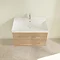 Villeroy and Boch Avento Nordic Oak 800mm Wall Hung 2-Drawer Vanity Unit Standard Large Image