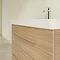 Villeroy and Boch Avento Nordic Oak 800mm Wall Hung 2-Drawer Vanity Unit  In Bathroom Large Image