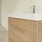 Villeroy and Boch Avento Nordic Oak 800mm Wall Hung 2-Drawer Vanity Unit In Bathroom Large Image