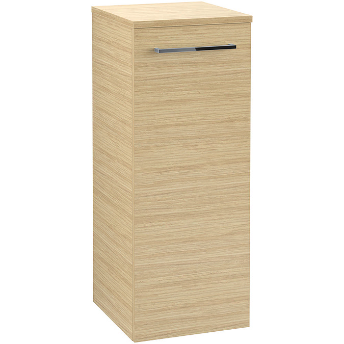 Villeroy and Boch Avento Nordic Oak Wall Hung Side Cabinet Large Image