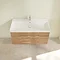 Villeroy and Boch Avento Oak Kansas 1000mm Wall Hung 2-Drawer Vanity Unit Standard Large Image