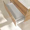 Villeroy and Boch Avento Oak Kansas 1000mm Wall Hung 2-Drawer Vanity Unit In Bathroom Large Image