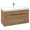 Villeroy and Boch Avento Oak Kansas 1000mm Wall Hung 2-Drawer Vanity Unit Large Image