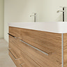 Villeroy and Boch Avento Oak Kansas 1200mm Wall Hung 4-Drawer Double Vanity Unit  In Bathroom Large 