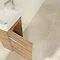 Villeroy and Boch Avento Oak Kansas 360mm Wall Hung Vanity Unit with Left Bowl Basin  In Bathroom La