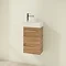 Villeroy and Boch Avento Oak Kansas 360mm Wall Hung Vanity Unit with Right Bowl Basin Profile Large