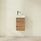 Villeroy and Boch Avento Oak Kansas 360mm Wall Hung Vanity Unit with Right Bowl Basin Feature Large