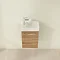 Villeroy and Boch Avento Oak Kansas 360mm Wall Hung Vanity Unit with Right Bowl Basin Standard Larg
