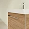 Villeroy and Boch Avento Oak Kansas 550mm Wall Hung 1-Drawer Vanity Unit In Bathroom Large Image