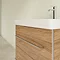 Villeroy and Boch Avento Oak Kansas 600mm Wall Hung 2-Drawer Vanity Unit  In Bathroom Large Image
