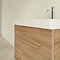 Villeroy and Boch Avento Oak Kansas 650mm Wall Hung 2-Drawer Vanity Unit In Bathroom Large Image