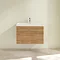 Villeroy and Boch Avento Oak Kansas 800mm Wall Hung 2-Drawer Vanity Unit Feature Large Image