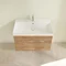 Villeroy and Boch Avento Oak Kansas 800mm Wall Hung 2-Drawer Vanity Unit Standard Large Image