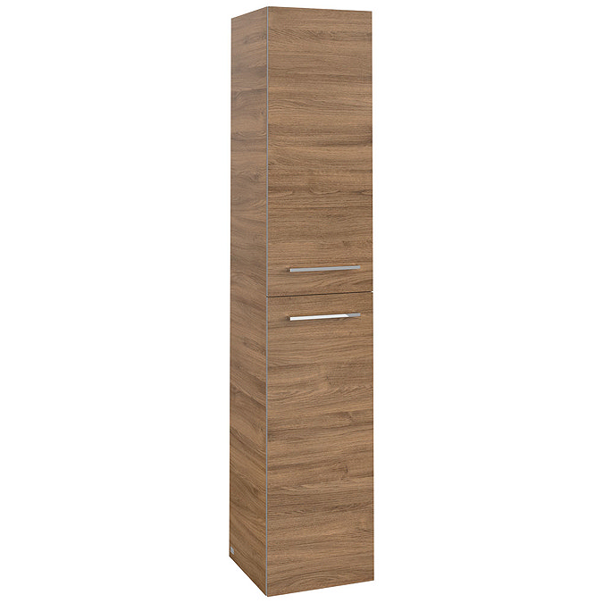 Villeroy and Boch Avento Oak Kansas Wall Hung Tall Cabinet Large Image