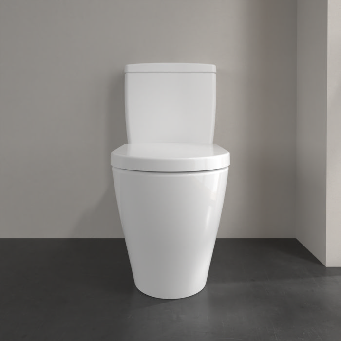 Villeroy and Boch Avento Rimless Close Coupled Toilet (Bottom Entry Water Inlet) + Seat