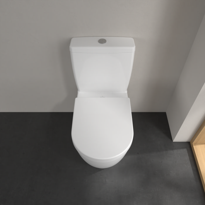 Villeroy and Boch Avento Rimless Close Coupled Toilet (Bottom Entry Water Inlet) + Seat