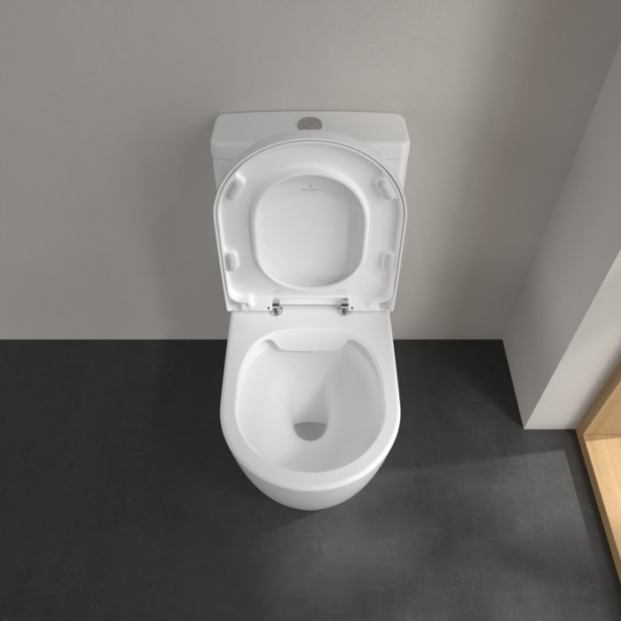 Villeroy and Boch Avento Rimless Close Coupled Toilet (Bottom Entry Water Inlet) + Seat