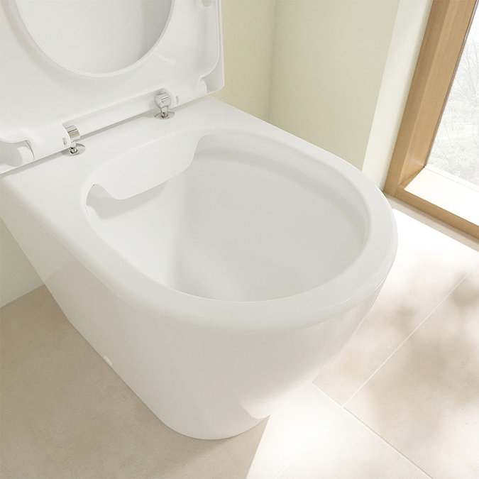 Villeroy and Boch Avento Rimless Close Coupled Toilet (Side/Rear Entry Water Inlet) + Seat  Profile 
