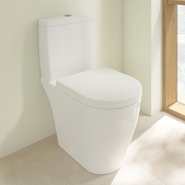 Villeroy and Boch Avento Rimless Close Coupled Toilet (Side/Rear Entry Water Inlet) + Seat  Profile 