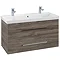 Villeroy and Boch Avento Stone Oak 1000mm Wall Hung 2-Drawer Double Vanity Unit Large Image