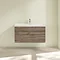 Villeroy and Boch Avento Stone Oak 1000mm Wall Hung 2-Drawer Vanity Unit Feature Large Image