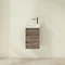 Villeroy and Boch Avento Stone Oak 360mm Wall Hung Vanity Unit with Left Bowl Basin Feature Large I