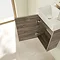 Villeroy and Boch Avento Stone Oak 360mm Wall Hung Vanity Unit with Left Bowl Basin  additional Larg