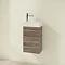 Villeroy and Boch Avento Stone Oak 360mm Wall Hung Vanity Unit with Right Bowl Basin Profile Large