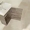 Villeroy and Boch Avento Stone Oak 360mm Wall Hung Vanity Unit with Right Bowl Basin additional Lar