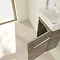 Villeroy and Boch Avento Stone Oak 360mm Wall Hung Vanity Unit with Right Bowl Basin  Newest Large I