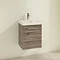 Villeroy and Boch Avento Stone Oak 450mm Wall Hung 1-Door Vanity Unit Profile Large Image