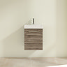 Villeroy and Boch Avento Stone Oak 450mm Wall Hung 1-Door Vanity Unit  Feature Large Image