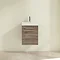 Villeroy and Boch Avento Stone Oak 450mm Wall Hung 1-Door Vanity Unit Feature Large Image