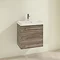 Villeroy and Boch Avento Stone Oak 550mm Wall Hung 1-Drawer Vanity Unit Profile Large Image