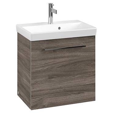 Villeroy and Boch Avento Stone Oak 550mm Wall Hung 1-Drawer Vanity Unit  Profile Large Image