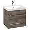 Villeroy and Boch Avento Stone Oak 600mm Wall Hung 2-Drawer Vanity Unit Large Image