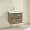 Villeroy and Boch Avento Stone Oak 650mm Wall Hung 2-Drawer Vanity Unit Profile Large Image