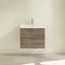 Villeroy and Boch Avento Stone Oak 650mm Wall Hung 2-Drawer Vanity Unit Feature Large Image