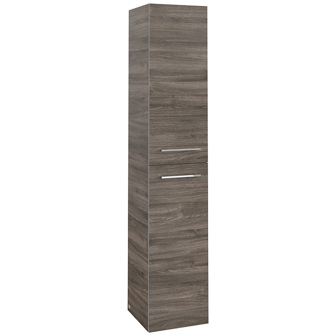 Villeroy and Boch Avento Stone Oak Wall Hung Tall Cabinet Large Image